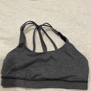 Lululemon size 8 Energy Bra gray